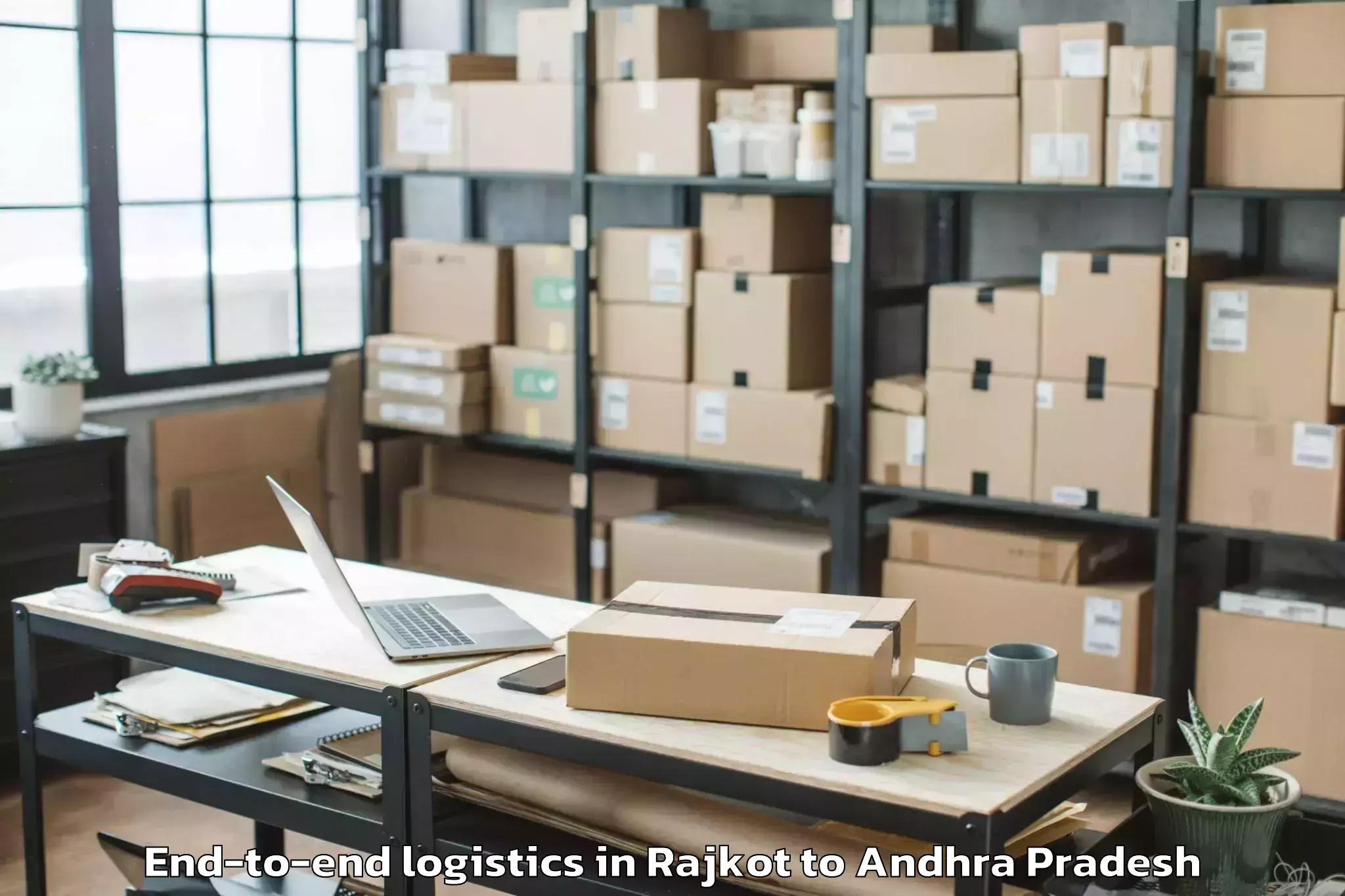 Leading Rajkot to Ganapavaram End To End Logistics Provider